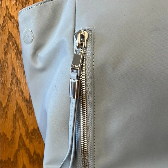 Tumi Blue Tote Bag with Braided Handles - Picture 3 of 5